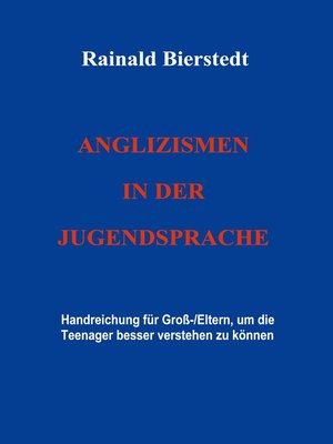 cover image of Anglizismen in der Jugendsprache